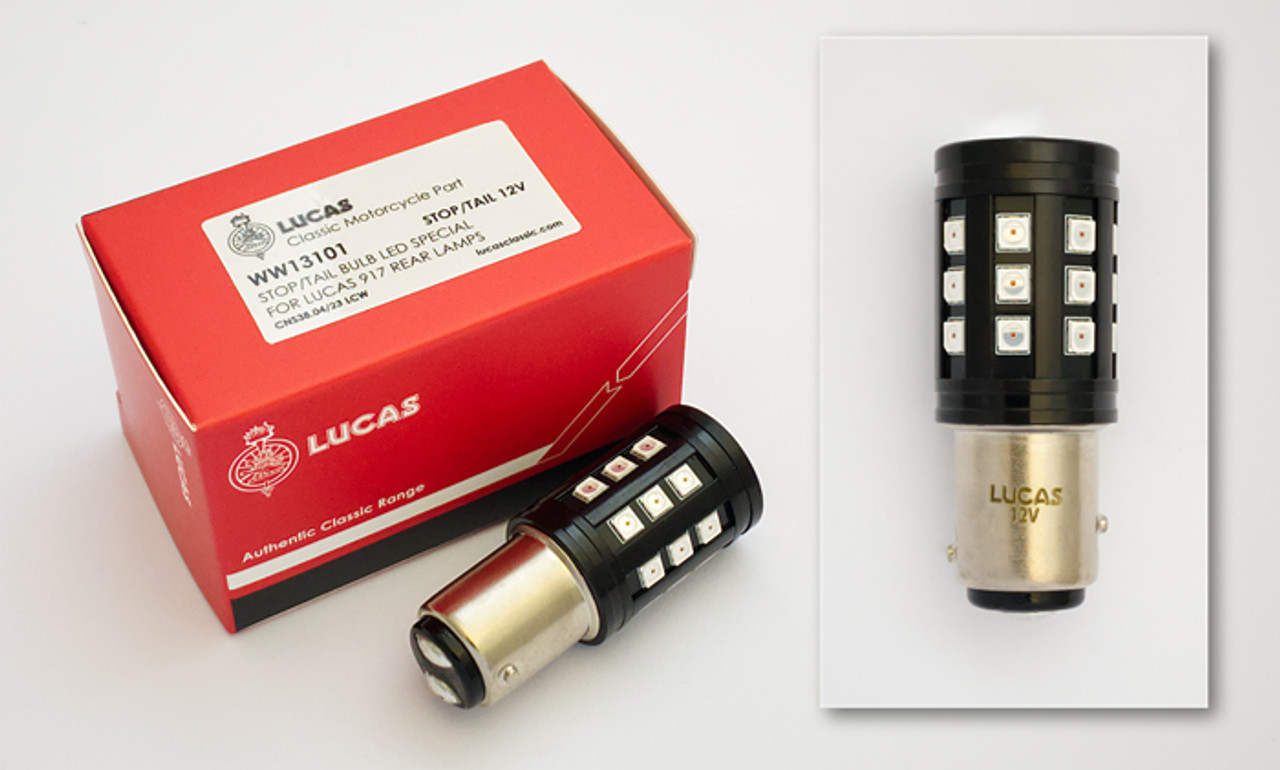 Lucas LED 12V Stop/Tail Bulb Specifically For Lucas 917 Rear Lamps
