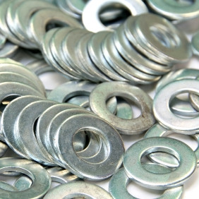 M16 x 30.0 x 2.0 Flat Rnd. Washer Mild Steel Zinc : Qty: 1