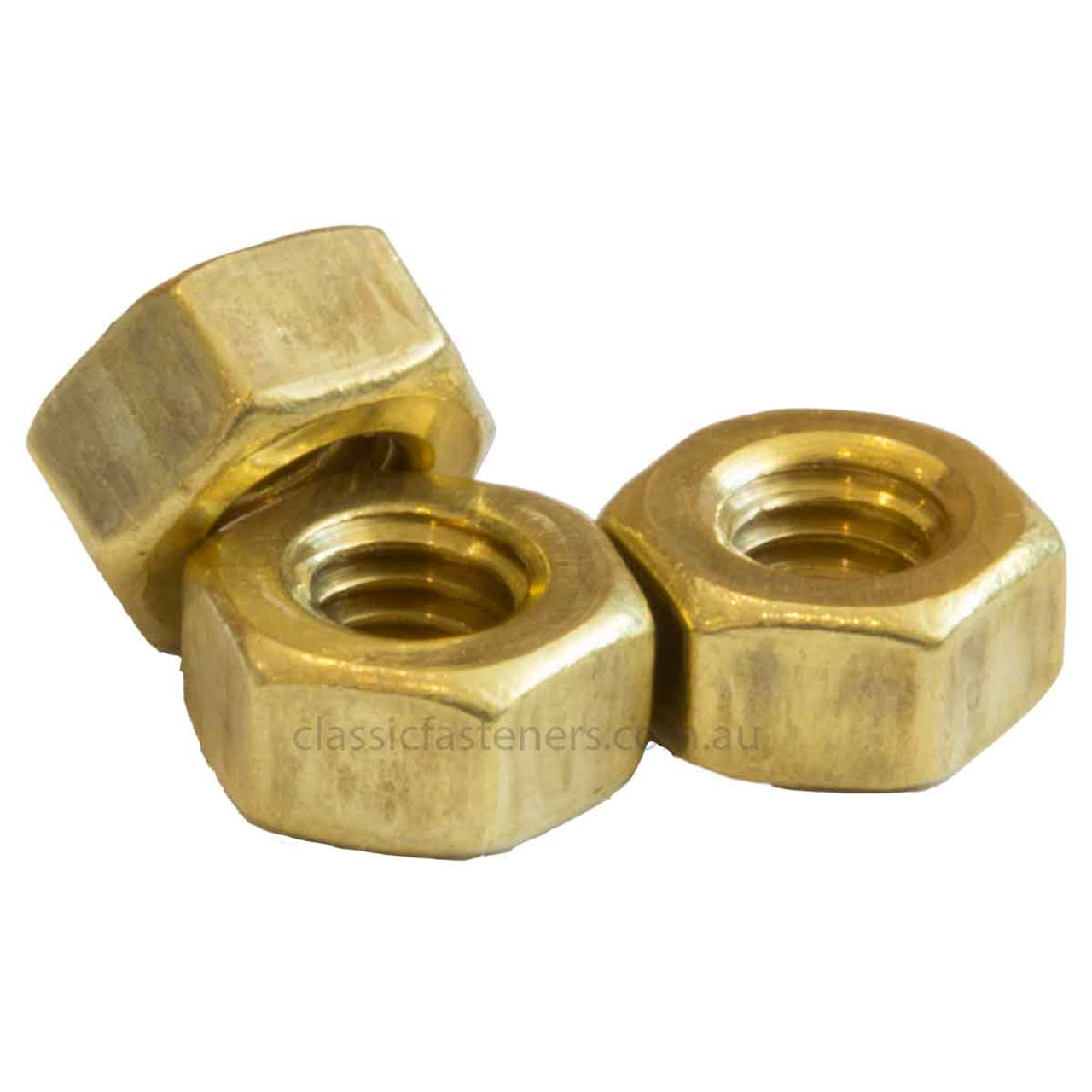 6BA Brass Hex Nut