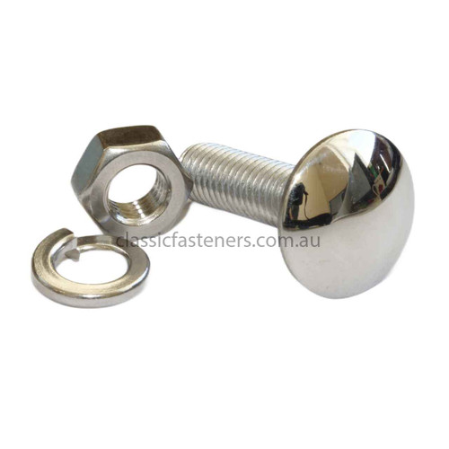 Bumper Bolt M6 x 30mm Polished Stainless