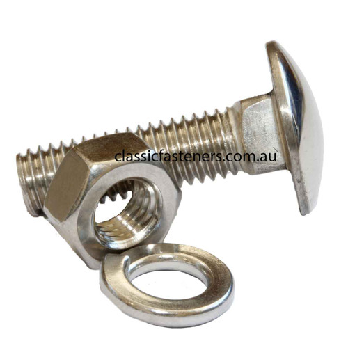 Bumper Bolt M6 x 30mm Polished Stainless