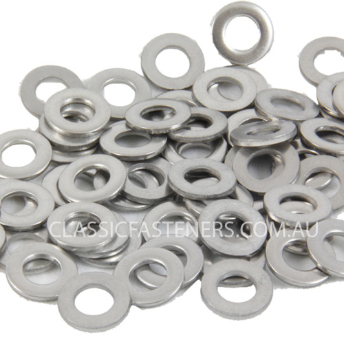 M8 x 17 x 1.2mm Flat Washer Stainless 316 Common: Qty 100