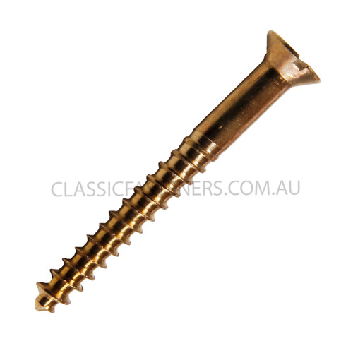 Wood Screw Countersunk Silicon Bronze Slot 4G x 1/2