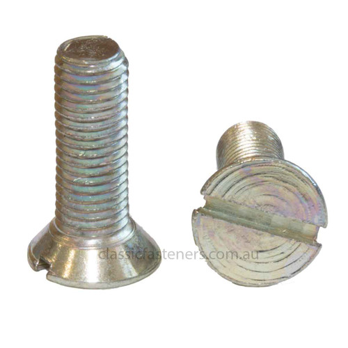 Csk Slot Steel Zinc 1/4" BSF x 1 1/2"