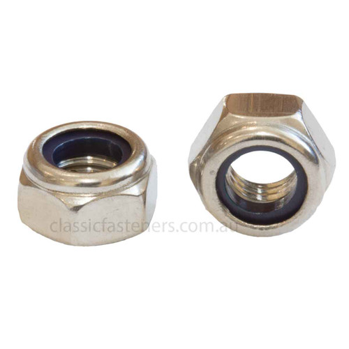 Nylon Insert Lock Nut Stainless (316) : M3 (0.50mm)