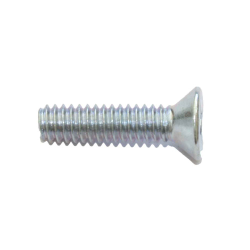 1/4-20 UNC x 1/2 Countersunk Phillips Steel Zinc