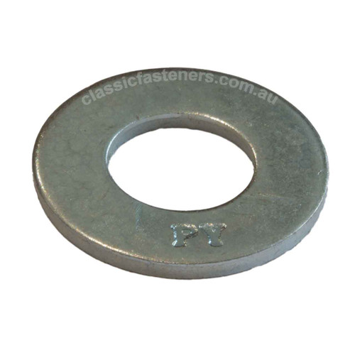 1/2" SAE High Tensile Flat Washer Zinc - Qty 1