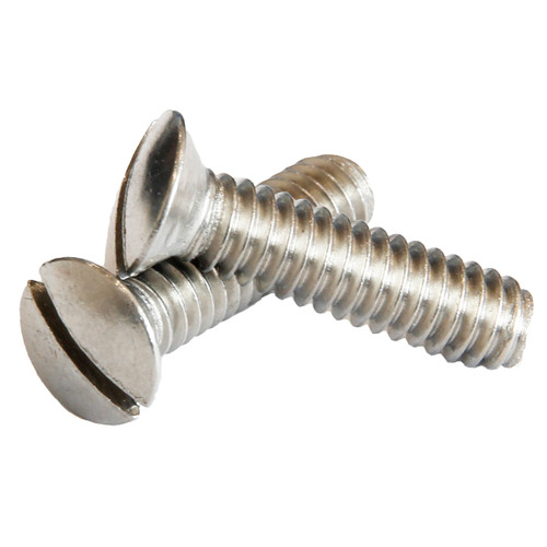 1/4-20 UNC x 3/4 Raised Csk Slot Stainless 304