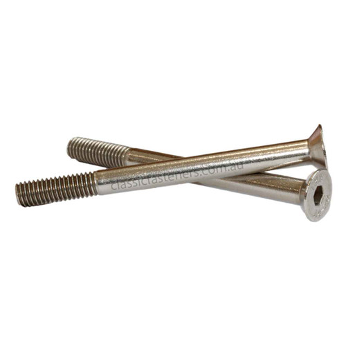 M6 (1.00mm) x 50mm Csk Socket Stainless 316