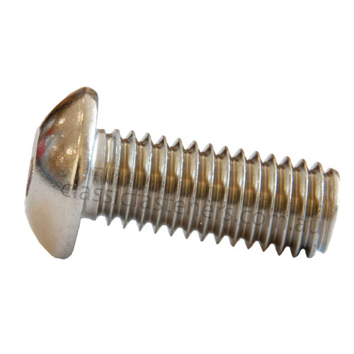 M6 x 40mm Button Head Socket Screw Stainless 316
