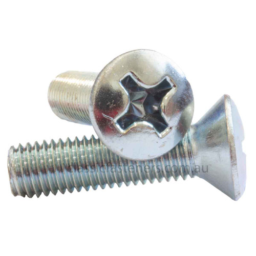 M5 (0.9mm) x 35mm JIS Raised Head Zinc Machine Screw