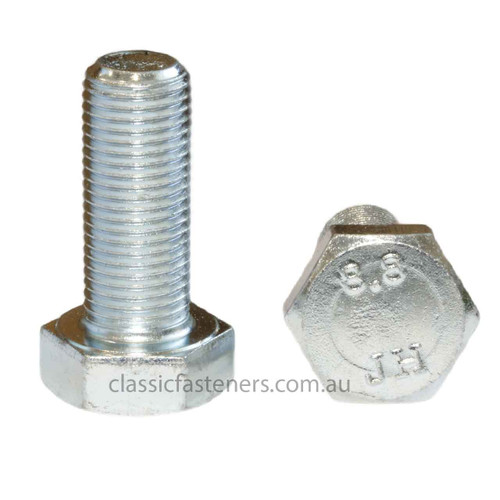 M12-1.25 EXTRA FINE x 35mm Set Screw Class 8.8 Zinc