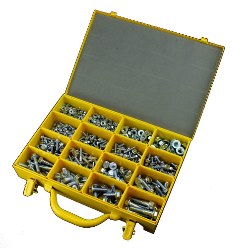 Metric Serrated Flange Bolt & Nut Kit  Class 8.8  Zinc Plated - 579 Pieces