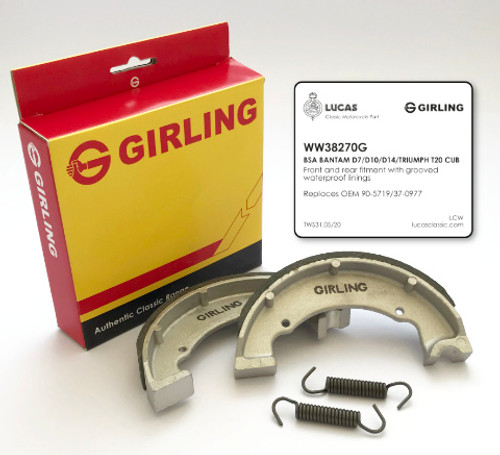 Girling Brake Shoes - Triumph & BSA 90-5719