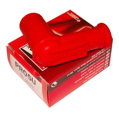Champion PRO-5U Rubber Spark Plug Cap Resistor - Red