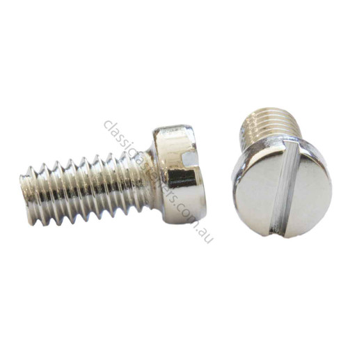 1/4 BSW x 1/2 Cheese Head Polished Steel Chrome/pl