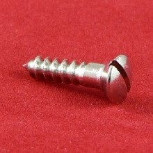Rasied Wood Screw Brass Nickel Plated