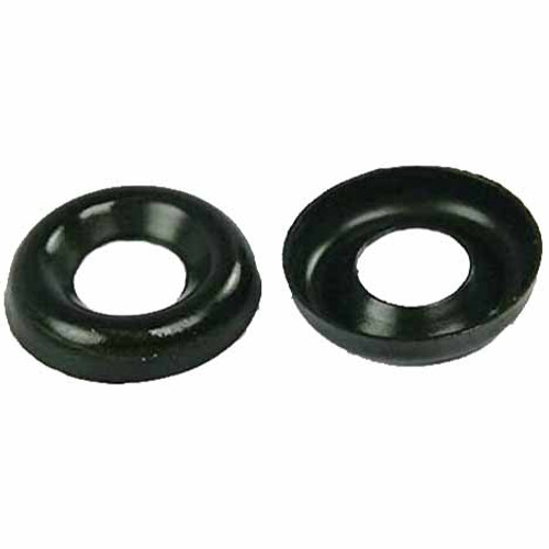 Black Oxide Stainless Steel Cup Washer : 6 Gauge