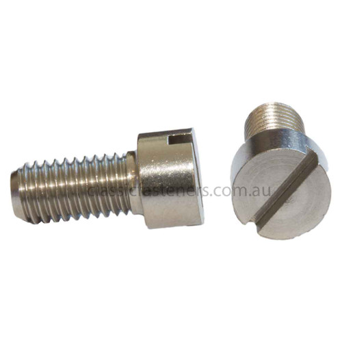 1/4 BSF Cheese head Screws - 303 Stainless Steel - Slotted Cheeseheads