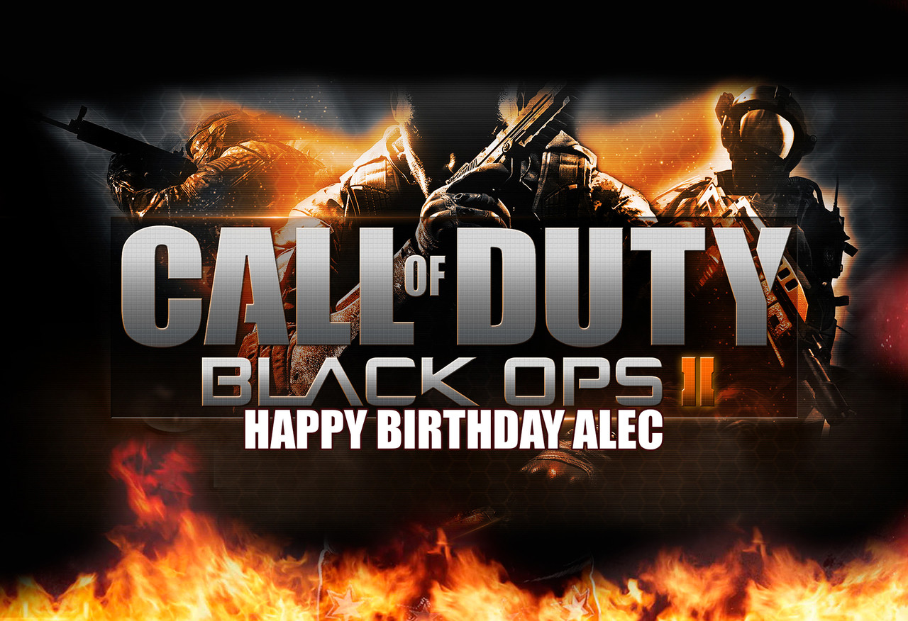 Call of Duty Black OPS II Personalized Poster