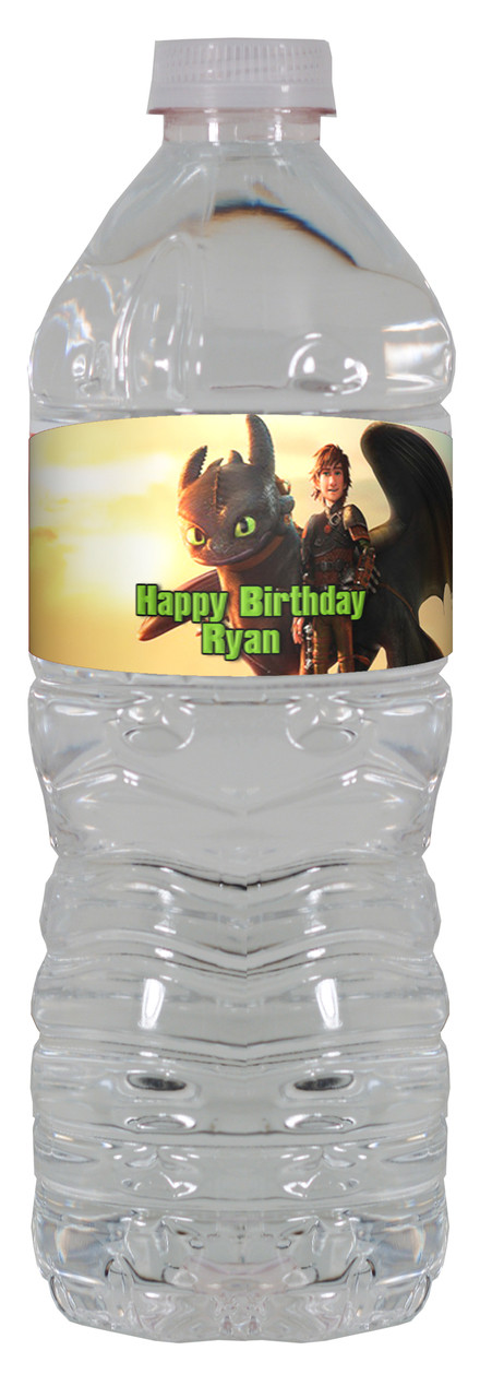 How to train your Dragon 2 personalized water bottle labels ...