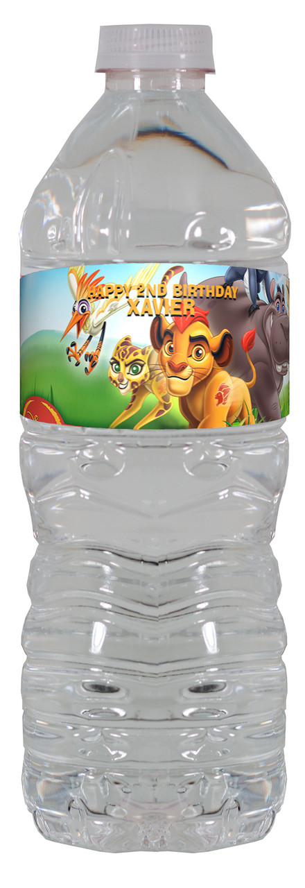 The Lion Guard personalized water bottle labels – worldofpinatas.com