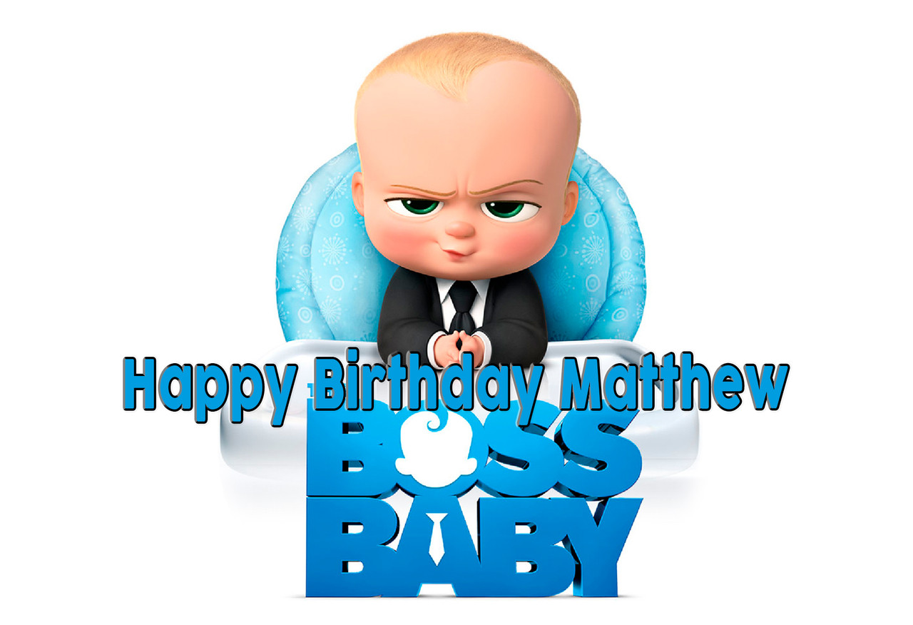 The Boss Baby Personalized Poster