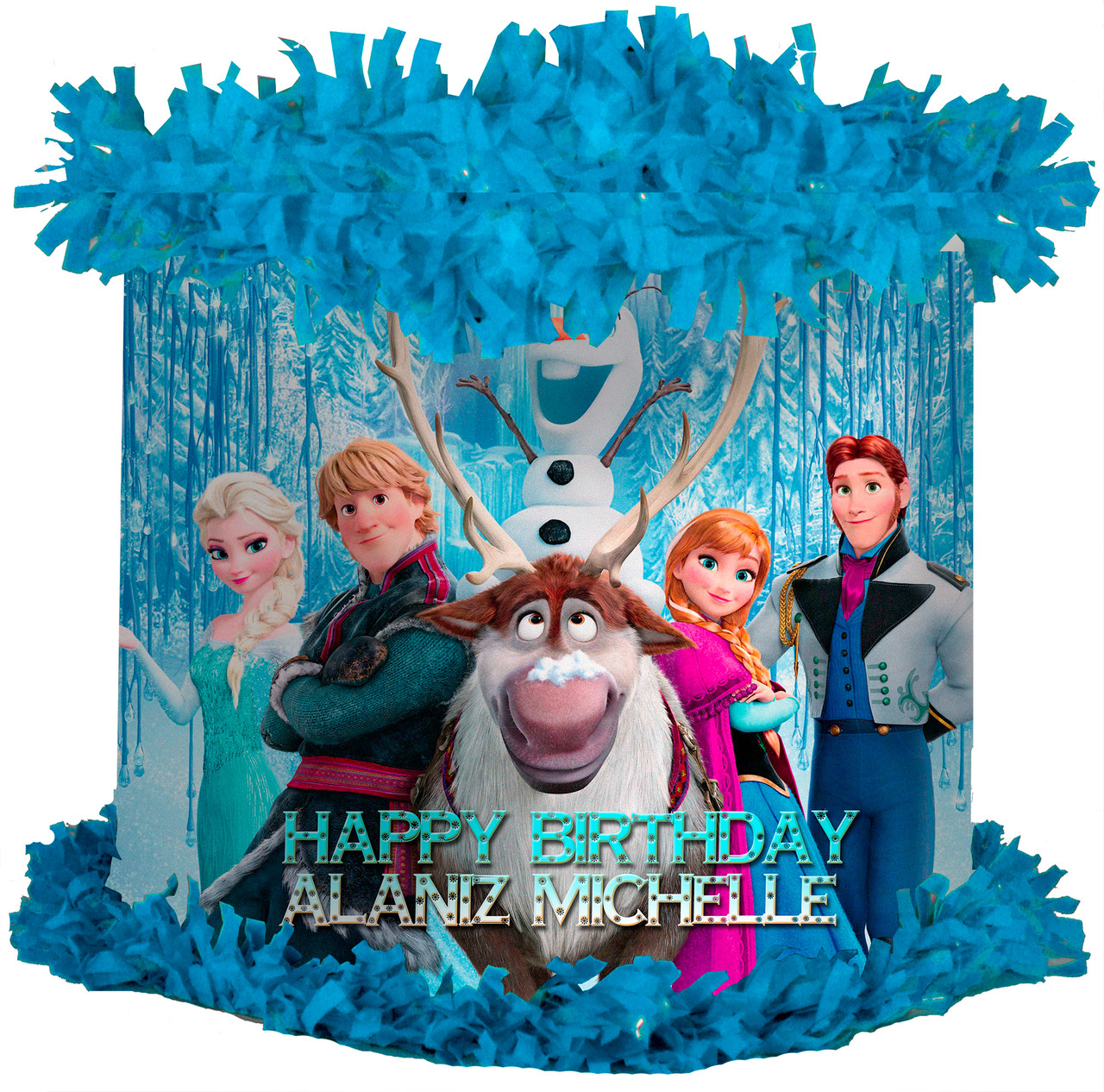 World of Confectioners - Piñata Frozen - Ice Kingdom - pull-out - UNIQUE -  Pi?ata - Celebrations and parties