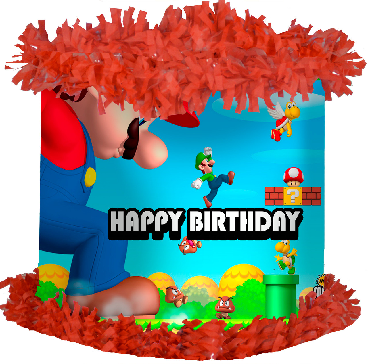 Super Mario Bros Happy Birthday Pinata -  Israel