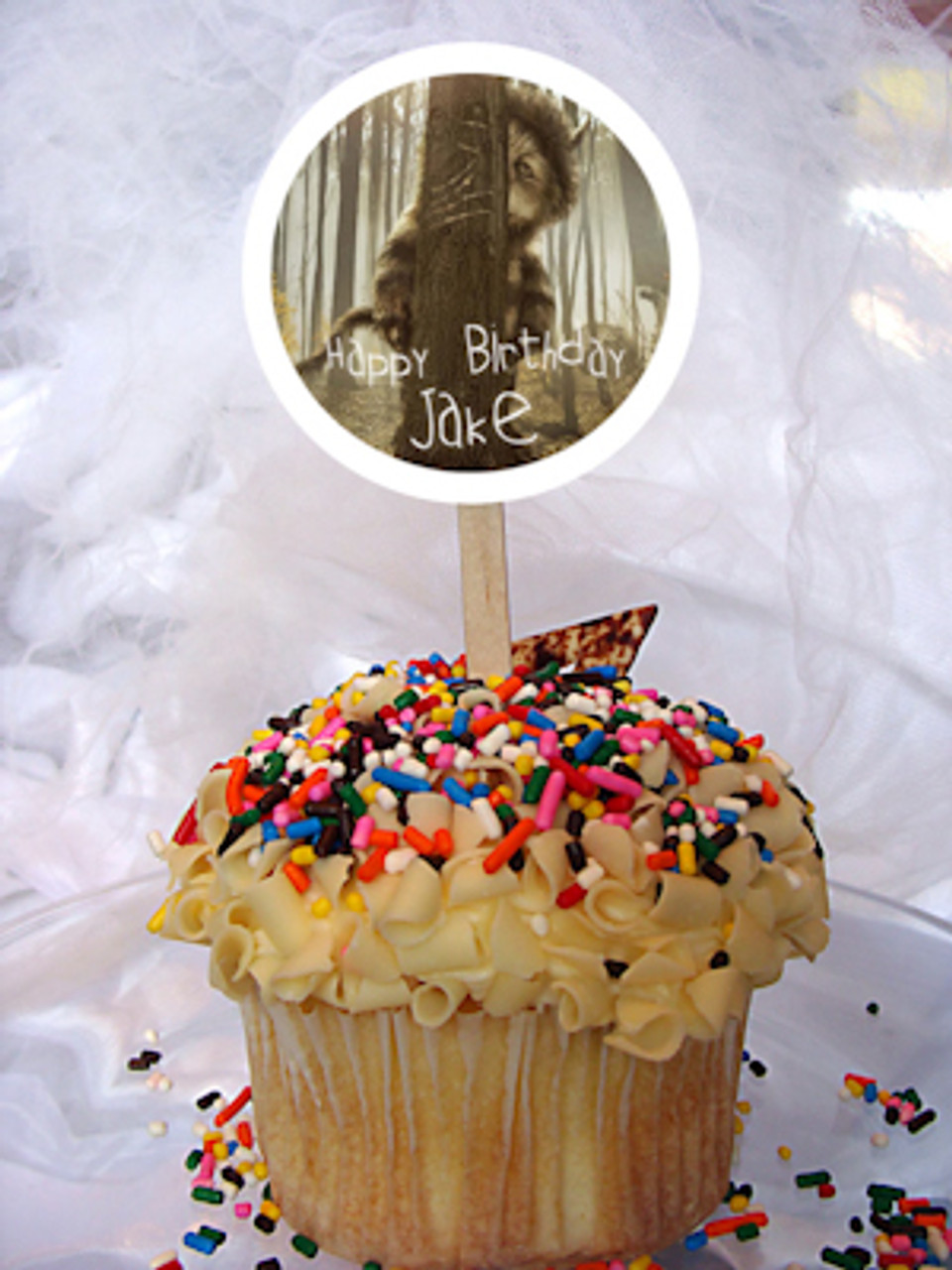 Where The Wild Things Are Personalized Cupcake Toppers