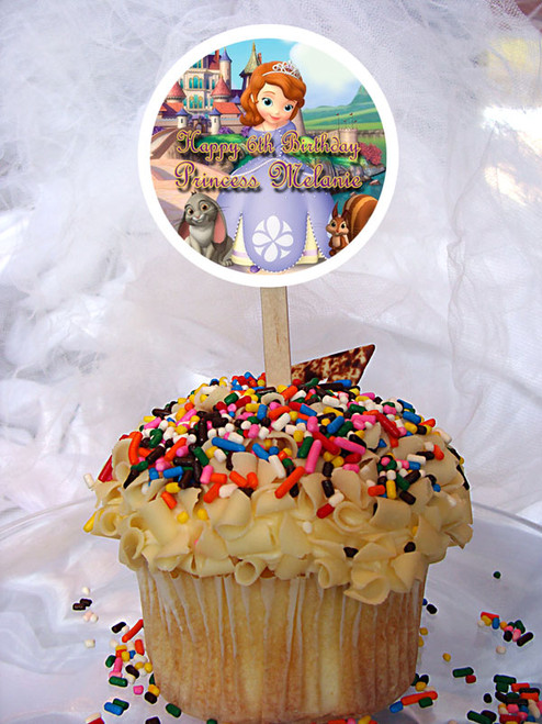 Sofia the First cupcake topper Sofia the First cupcake topper