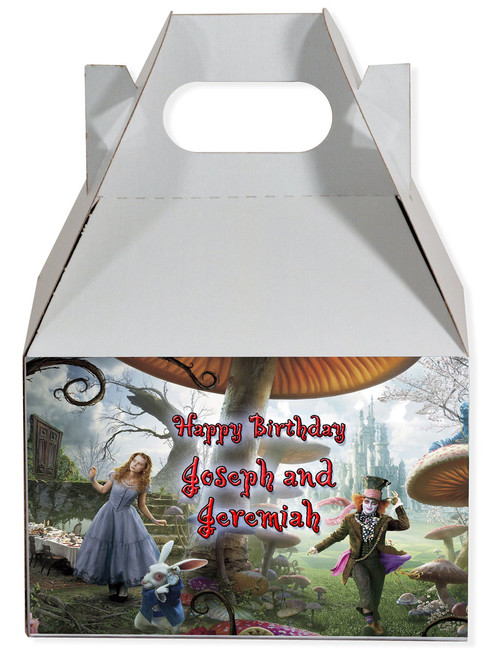 Alice in wonderland the movie party favor box