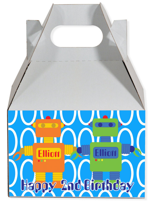 Robot party favor box