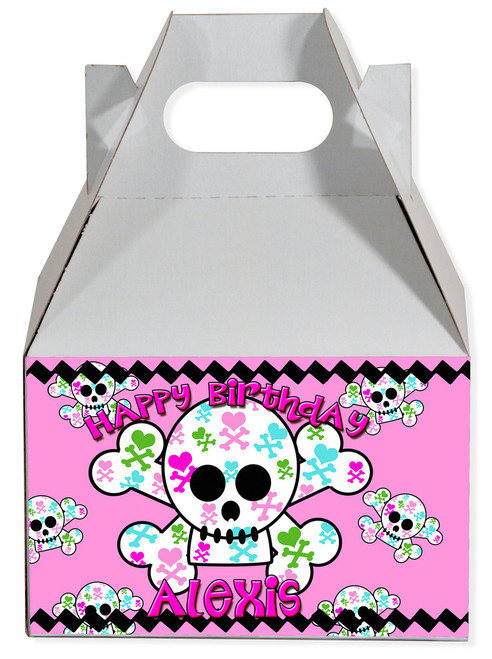 Girly skull party favor box Girly skull party favor box