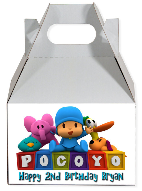 Pocoyo party favor box Pocoyo party favor box