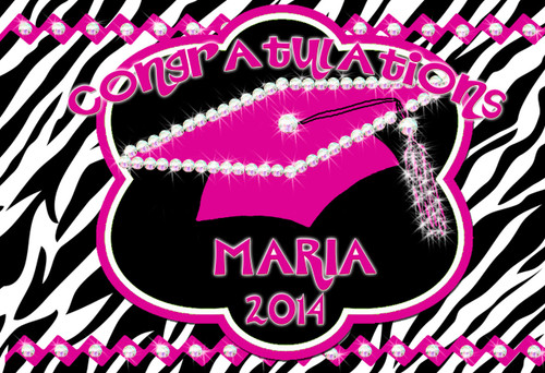 Pink and Black Zebra poster Pink and Black Zebra poster