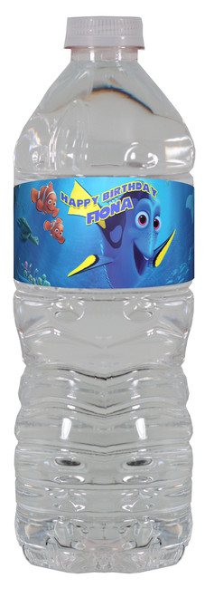 Finding Dory water bottle labels