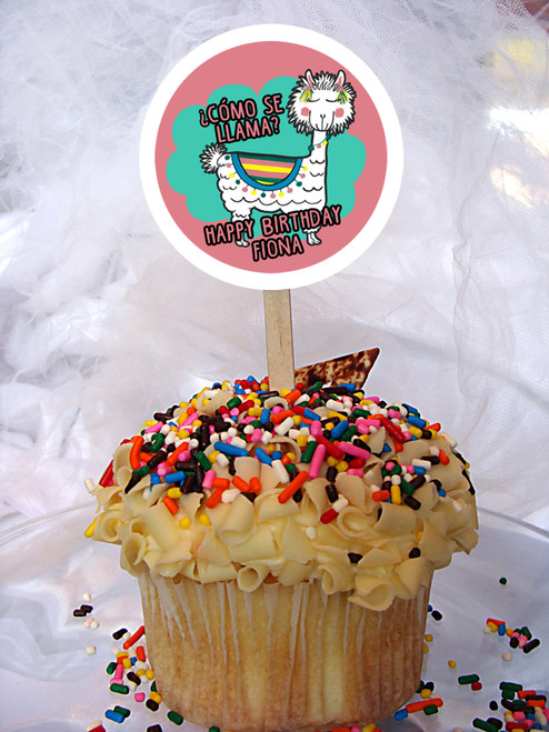 Como Se Llama cupcake toppers Como Se Llama cupcake toppers