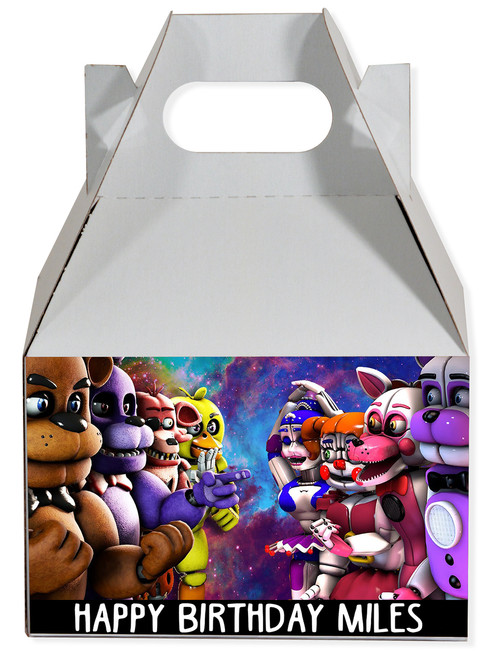 Personalised FNAF Five Nights at Freddy's Party Water Labels in