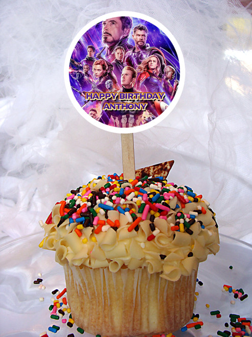 Avengers Endgame cupcake topper Avengers Endgame cupcake topper