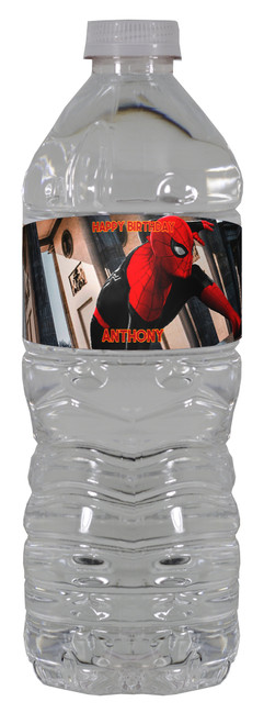 Spider-Man: Far from Home water bottle label