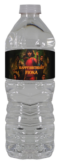 Dora and the Lost City of Gold water bottle label