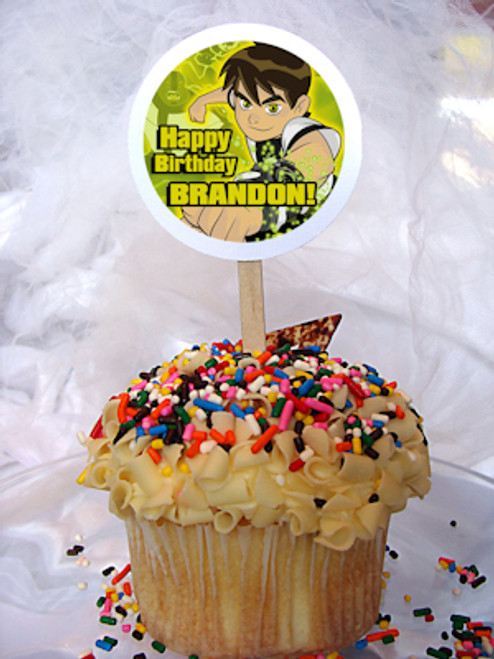 Ben 10 Personalized Cupcake Toppers