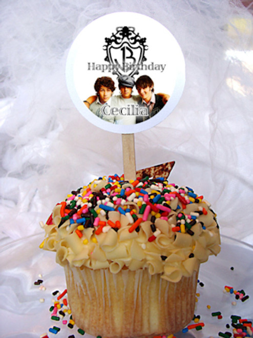 Jonas Brothers Personalized Cupcake Toppers