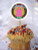 Owl Pink Personalized Cupcake Toppers