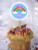 Rainbow Personalized Cupcake Toppers