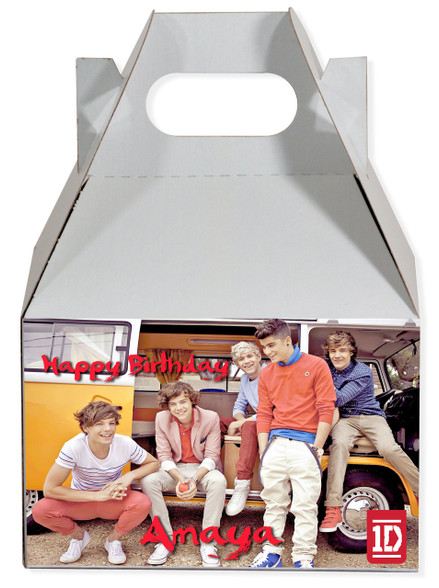 One Direction red Gable Box