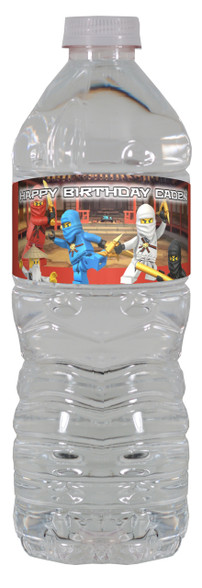 Ninjago personalized water bottle labels – worldofpinatas.com