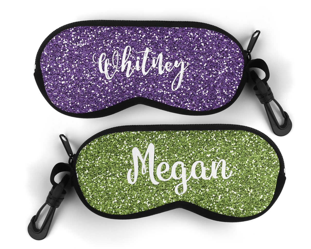 Glitter Design Personalized Sunglasses Case