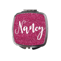 Glitter Design Compact Mirror